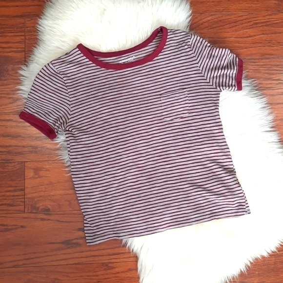 Arizona Striped Crop Fitted Tee - Picture 1 of 4